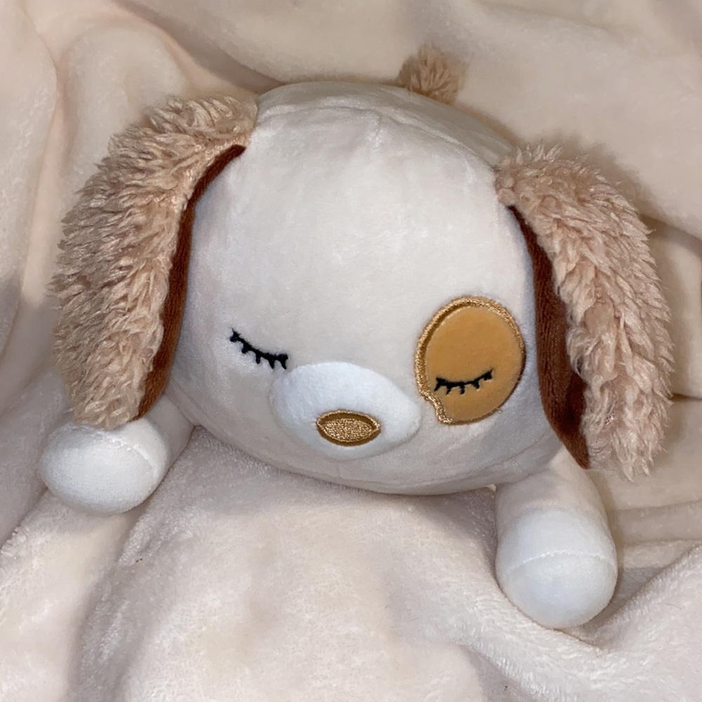 Squishmallows Harrison the Dog Hug Mees Laying Down Ultimate Soft Stuffed Pillow - Picture 2 of 12